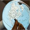 HRTC World Globe World Globe with Stand Blue Globe Geographic Globe with Led Light Lighting 2 in 1 Kids Globe Light Perfect Desk Clear Text Marking view 4