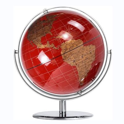 HRTC World Globe 720 Rotating World Globe with Sturdy Metal Stand Educational Geography Globe Adult Kids Globe 12 in Newest World Globe Clear Text Marking