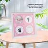 Baby Handprint Footprint Kit, Wear Resistant Safe Baby Print Frame Kit for Display for Newborns (Pink) view 3