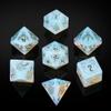UDIXI Opal Stone DND Dice Set, 7PCS Gemstone Dice Set D&D with Gift Case for Tabletop Games (Beast Pattern) view 1