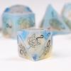 UDIXI Opal Stone DND Dice Set, 7PCS Gemstone Dice Set D&D with Gift Case for Tabletop Games (Beast Pattern) view 4