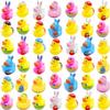 36 Pcs Easter Rubber Ducks,Baby Showers Accessories,Mini 2.16" Bunny Duckies Bath Toys for Kids Girls Boys Fun Bath Easter Basket Stuffers Eggs Fillers Party Favors Gifts(Easter) view 1