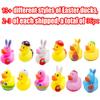 36 Pcs Easter Rubber Ducks,Baby Showers Accessories,Mini 2.16" Bunny Duckies Bath Toys for Kids Girls Boys Fun Bath Easter Basket Stuffers Eggs Fillers Party Favors Gifts(Easter) view 2