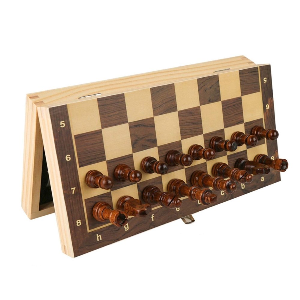15in Wooden Unique Chess Set for Adults, Chess Board Game Set 3in King Height Chess Pieces / 2 Extra Free Queen/Travel Chess Sets and Boards Game for Kids Mens Gifts