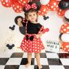 UNSPAZ Mouse Ears Headbands, Sequin Mouse Ears for Women Girls Boys, Shiny Bow Headband for Cosplay Costume Party Decorations Hair Accessories (Polka Dots) view 3