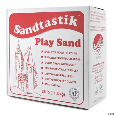 25 Lb. Sandtastik Natural Moldable Sparkling White Play Sand