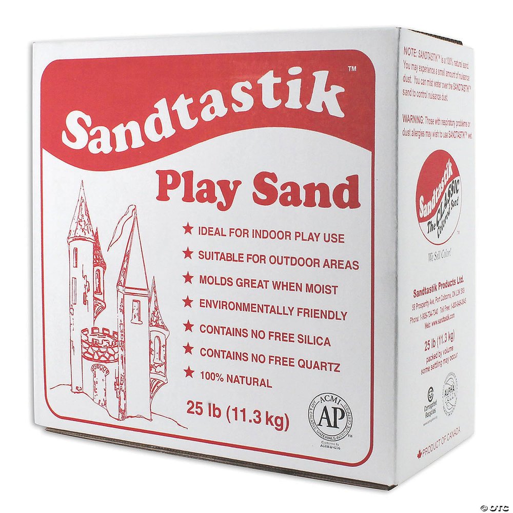 25 Lb. Sandtastik Natural Moldable Sparkling White Play Sand