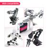 4Pcs RCmall RDS3218 20KG Dual Shaft U Mount RC Digital Servo - Robot Arm Servo - High Torque Full Metal Gear Servo with U Mounting Bracket for DIY Baja Car 1/8 1/10 Crawler (180 Degree view 4