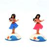 SEADEAR 2pcs Shaking Guitar Girl Dashboard Ornament Solar Dancing Guitar Girl Figurine Solar Dancing Figurine Ornamentss Bobble Head Decoration Car Decoration,for Car Office Desk Home Decor view 3