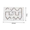 shamjina Montessori Busy Board,Slide Track Hand Eye Coordination Fine Motor Skills,Developmental Slide Track Sensory Board Parts, for Teaching Aids view 3
