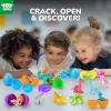 TOY Life 30 Packs Filled Easter Eggs with Dinosaur, Easter Party Favors and Basket Stuffers Bulk for Kids view 3