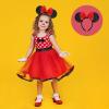 UNSPAZ Mouse Ears Headbands, Sequin Mouse Ears for Women Girls Boys, Shiny Bow Headband for Cosplay Costume Party Decorations Hair Accessories (Red) view 3
