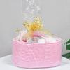 ABenkle Diaper Caddy Organizer, Boho Rustic Cotton Rope Nursery Baby Basket, Changing Table Organizer for Baby Diaper Storage and Baby Shower view 3