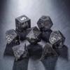 D&D Dice Set Pretty Black Lightning Zircon Role Playing Dice Set, DND Polyhedral Dice for TRPG Table Games DND Dungeons and Dragons Games view 1