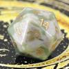 Wemune Natural Auspicious Jade Gemstones DND Polyhedral Dice, Role Playing Dice for TRPG Table Games Dungeons and Dragons Games view 3