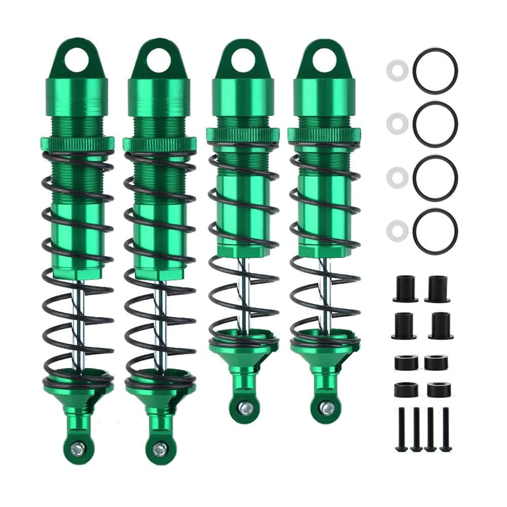 Shocks Absorber for TRAXXAS 1/8 SLEDGE RC Car Front Rear Shock Absorbers Assembled Upgrades Part (Green)