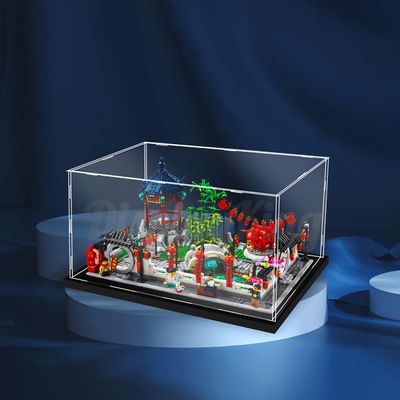 Acrylic display case compatible with Spring Lantern Festival 80107(With No Background) ( Model Set is not Included)