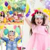 Kathfly Rainbow Birthday Party Hats Crown Headbands for Kids Birthday, Event, Rainbow Theme Party Supplies(24 Pack,Glitter Style) view 4