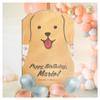Personalized Fluffy Puppy Birthday Welcome Sign - Custom Dog-Themed Birthday Welcome Sign - A Must-Have Welcome Sign Great For Your Adorable Puppy Party (Acrylic) view 1
