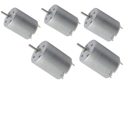 3-12V 1500-11000RPM DC Micro Motor 280 Micro Motor Circular Shaft RC Ship Aircraft Toy Model DIY Hobby Science Project - (5 PCS)