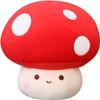 XSHYE Cute Mushroom Plush Kawaii Doll Mushroom Plushie Stuffed Animal Pillow Home Decor Kids Gifts (Red, 12 inch) view 1