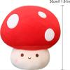 XSHYE Cute Mushroom Plush Kawaii Doll Mushroom Plushie Stuffed Animal Pillow Home Decor Kids Gifts (Red, 12 inch) view 2