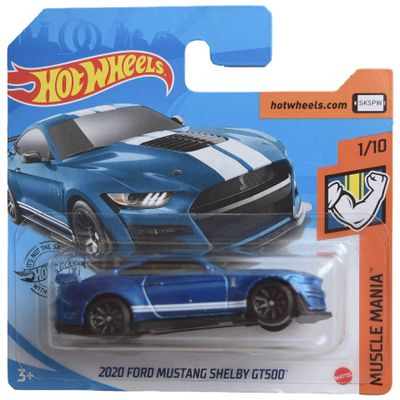 Hot Wheels 2020 Ford Mustang Shelby GT500, Muscle Mania 1/10 Short Card