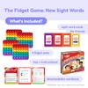 The Fidget Game Ultimate Reading Bundle - Flashcards and Pop Fidget Toys for Kids Pre-K to Third Grade - Learning Activities and Games for High-Frequency Dolch Sight Words - Includes Mats and Dice view 3