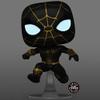 POP! Spider-Man: No Way Home Unmasked Spider-Man Black Suit Chase Vinyl Figure - AAA Anime Exclusive (Bundled with Compatible Box Protector Case) view 4