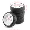 Lifehead 65mm On Road Rubber Tires& Wheels Rims 12mm Hex Hub for HPI Ken Block's Tamiya XV01 TT01 TT02B Kyosho FAZER MK2 Lc Racing PTG HSP RGT RC 3RACING D5 1/10 RC Rally Car view 2