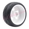 Lifehead 65mm On Road Rubber Tires& Wheels Rims 12mm Hex Hub for HPI Ken Block's Tamiya XV01 TT01 TT02B Kyosho FAZER MK2 Lc Racing PTG HSP RGT RC 3RACING D5 1/10 RC Rally Car view 4