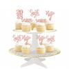 24 PCS 7th Birthday Cupcake Toppers Glitter Hello 7 Seven Cupcake Picks Sweet 7 Since 2018 Cupcake Topper for Happy 7th Birthday Anniversary Party Cake Decorations Supplies Rose Gold view 4