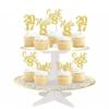 24 PCS Glitter 8th Birthday Cupcake Toppers Hello 8 Eight Cupcake Picks Sweet 8 Since 2017 Cupcake Topper for Happy 8th Birthday Anniversary Party Cake Decorations Supplies Gold view 4