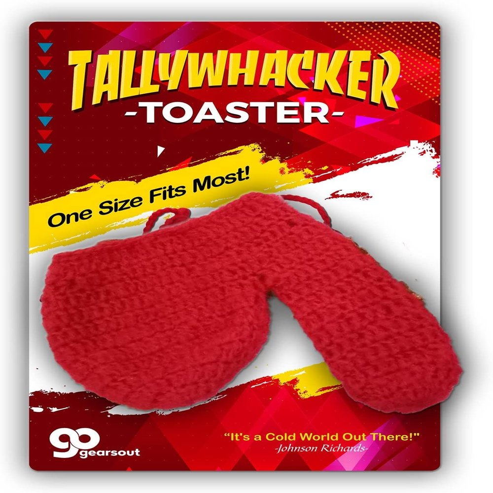 Tally Toaster Deluxe Warmer - Handknit Gifts for Men - Funny Gag Gift for Adults - Cold Weather Prank, Silly Stocking Stuffer