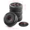Lifehead 65mm On Road Rubber Tires& Wheels Rims 12mm Hex Hub for HPI Ken Block's Tamiya XV01 TT01 TT02B Kyosho FAZER MK2 Lc Racing PTG HSP RGT RC 3RACING D5 1/10 RC Rally Car view 2