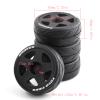 Lifehead 65mm On Road Rubber Tires& Wheels Rims 12mm Hex Hub for HPI Ken Block's Tamiya XV01 TT01 TT02B Kyosho FAZER MK2 Lc Racing PTG HSP RGT RC 3RACING D5 1/10 RC Rally Car view 2