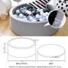 Foam Ball Pit, 47.2"x 11.8" Large Ball Pits for Toddlers, Soft Round Kiddie Kids Baby Playpen Ball Pool, Ideal Gift for Babies Indoor and Outdoor Game, Balls not Included, White view 4