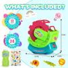 Bubble Machine for Toddlers Kids & Pets, with 8oz Safe Solution, Extra Large & Bubbles in Bubble Maker, Children & Pets Dog Toys Gift, Indoor/Outdoor Birthday Wedding Party Bubble Blower view 2