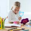 Operitacx 2pcs Handheld Magnifying Glass Kids Stationery Toddler Magnifier Kids Science Magnifier Explore s for Lovely Science Toy view 4
