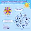 AGSIXZLAN 2Pcs Colorful Sphere Collapsible Expandable Breathing Expanding Magic Balls Toy for Toddlers Kids 2 3 4 +Year Old Boys Girls,Sensory Fidget Stress Balls Toy for Autism, Anxiety,Yoga -ADHD view 2
