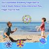 AGSIXZLAN 2Pcs Colorful Sphere Collapsible Expandable Breathing Expanding Magic Balls Toy for Toddlers Kids 2 3 4 +Year Old Boys Girls,Sensory Fidget Stress Balls Toy for Autism, Anxiety,Yoga -ADHD view 4