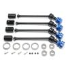 Front and Rear Drive Shaft CVD for Traxxas 1/10 MAXX WideMaxx RC Car, 4Pcs Metal Axle Shaft Replacement Parts (Black-red) view 4