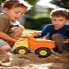 Dump Truck  Yellow/Orange view 2