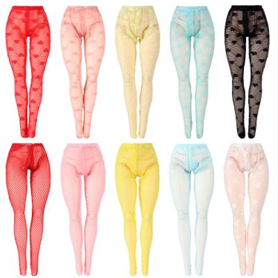Sotiff 10 Pairs Doll Lace Stockings Handmade Long Sock Christmas Doll Accessories Legging for DIY Clothes Toy(Cute Style)
