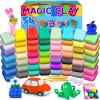 ESSENSON Air Dry Clay 56 Colors, Modeling Clay for Kids, DIY Molding Magic Clay for with Tools, Toys Gifts for Age 3 4 5 6 7 8+ Years Old Boys Girls Kids view 1