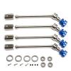 Front and Rear Drive Shaft CVD for Traxxas 1/10 MAXX WideMaxx RC Car, 4Pcs Metal Axle Shaft Replacement Parts (Silver-Blue) view 1