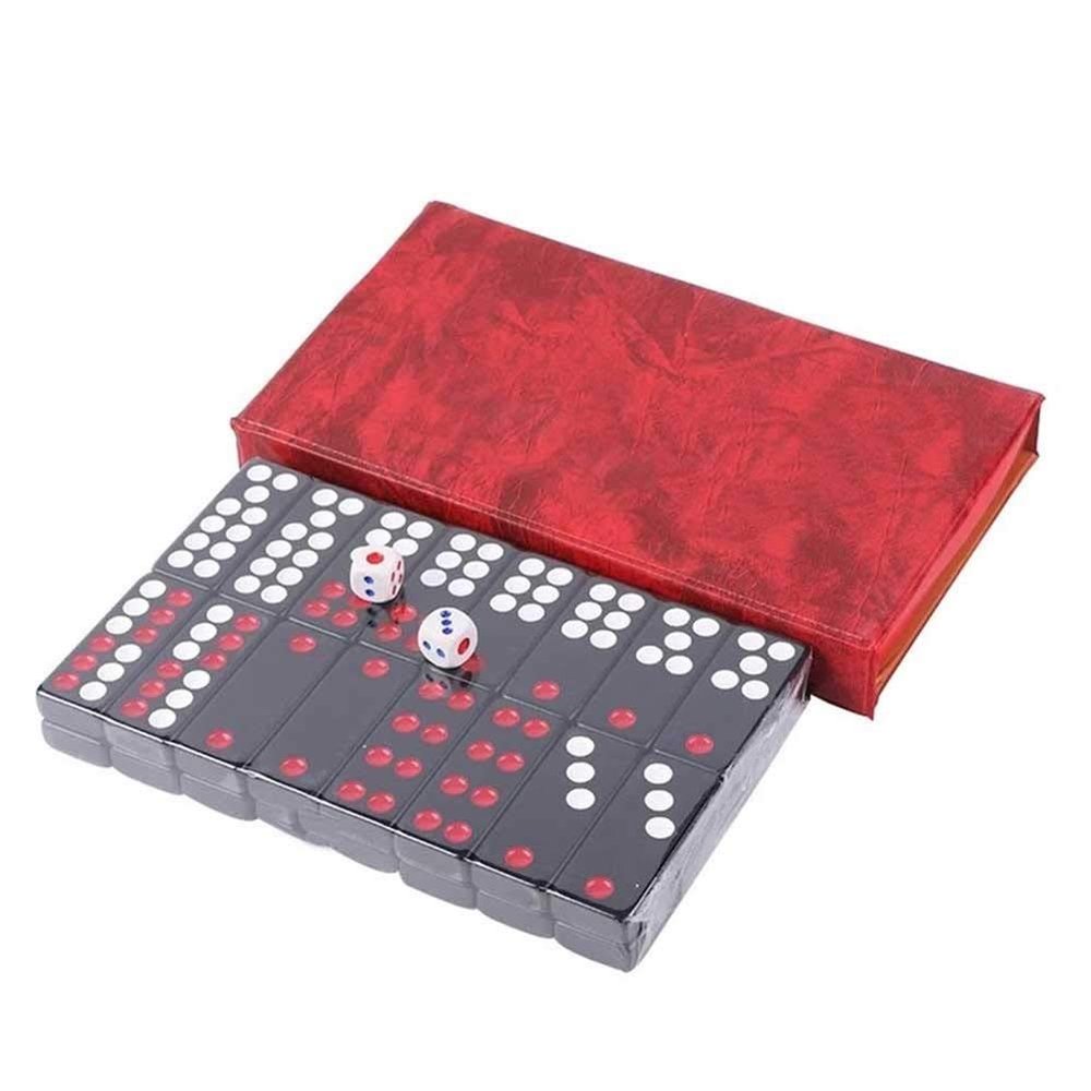 Pai Gow Tiles Game Set Chinese Pai Gow Set, China Pai Gow Casino Game Party, Pai Gow Large Adult Household Hand Rubbing Cards,32 Sheets (Size : 22#)