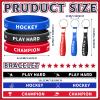 Hungdao 98 Pcs Hockey Party Favors Include 12 Ice Hockey Pencil with Eraser 12 Foam Knee Ball 12 Silicone Bracelet 12 Motivational Keychain 50 Sheet Sticker for Sport Team Birthday Party Supplies Gift view 2