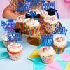 GD8XDG-LS 8th Grade Grad Cupcake Toppers, Blue Glitter 8th Grade Graduation Party Decorations 2025, Boy Girl Kids Eighth Grade Graduation Party Decorations Supplies (Blue) view 4