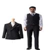 1/6 Scale Male Clothes,British Gentleman Striped Suit Costume Clothing for 12inch Male Action Figure Body (C) view 1